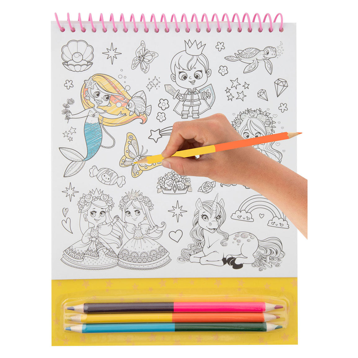 Creative Craft Group Color your own stickers with colored pencils - Fantasy world, 250st.