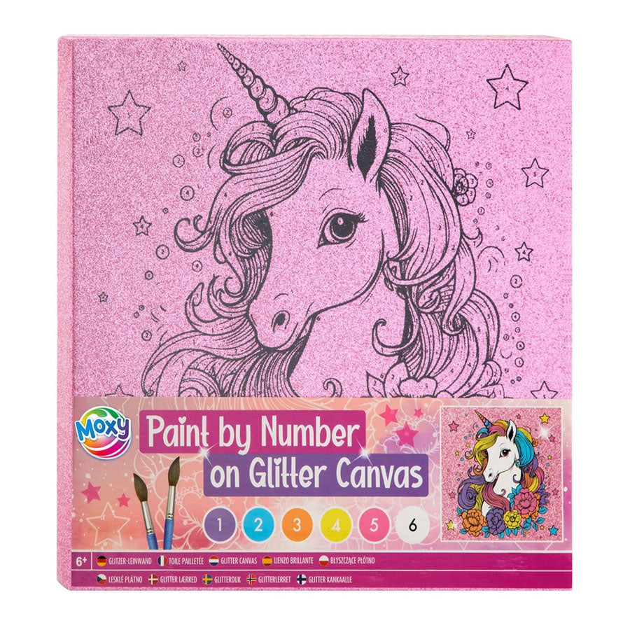 Creative Handwierksgrupp vu Nummer glänzend Canvas, 9dlg.