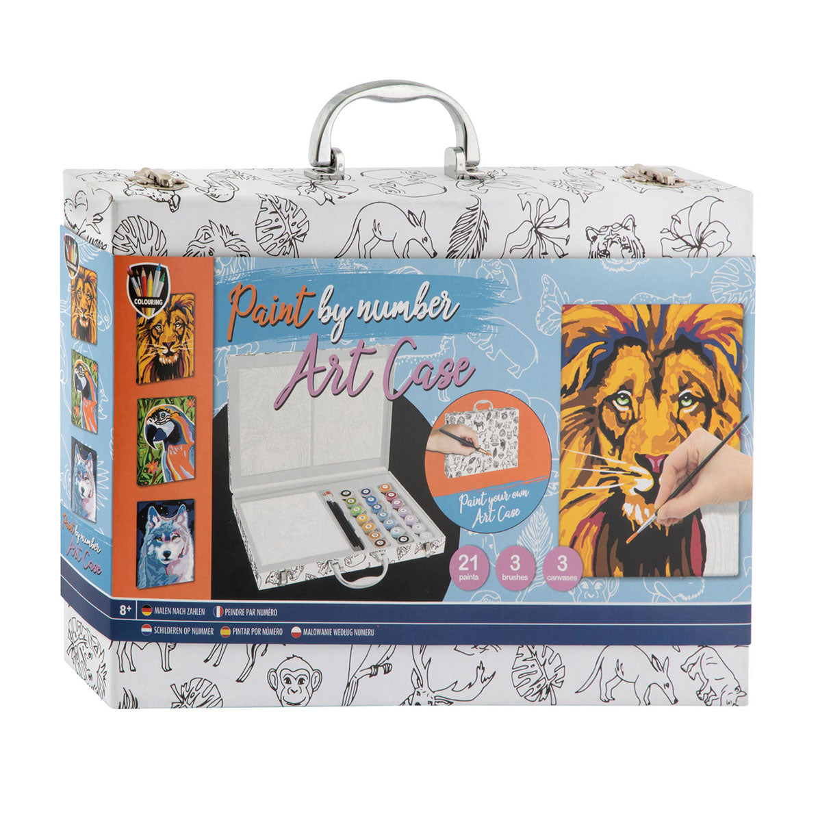 Creative Craft Group Painting on Number Dieren Color case, 27dlg.