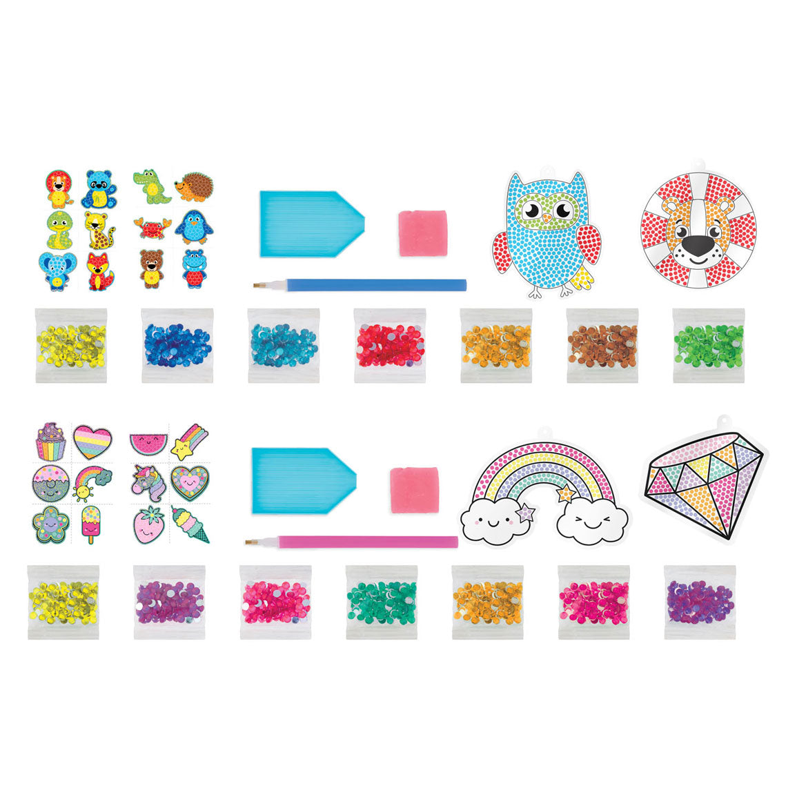 Kreativ Handwierksgrupp Diamond Molerei Sonnender maachen Sticker