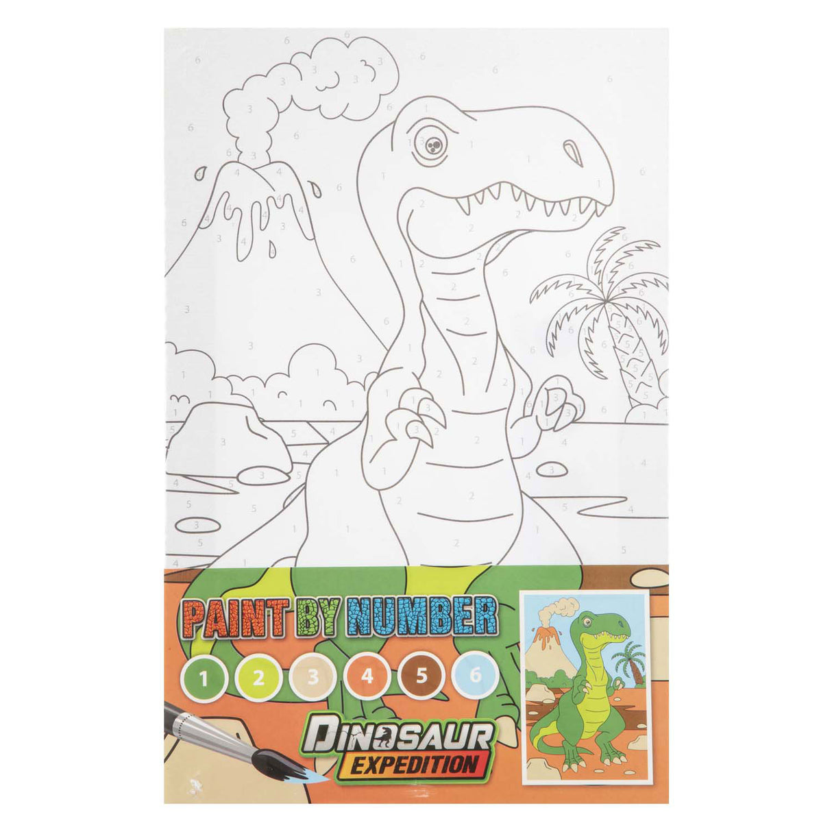 Kreativní řemeslná skupina dino malba na čísle sady barvy