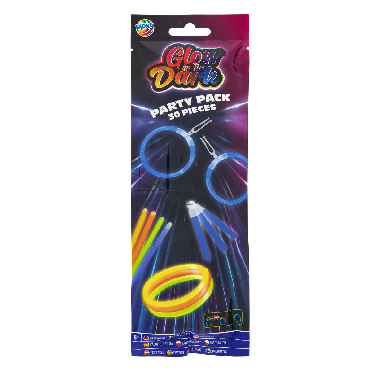 Creative Craft Group Group Glow in the Dark Sticks Party Pack, 30DLG.