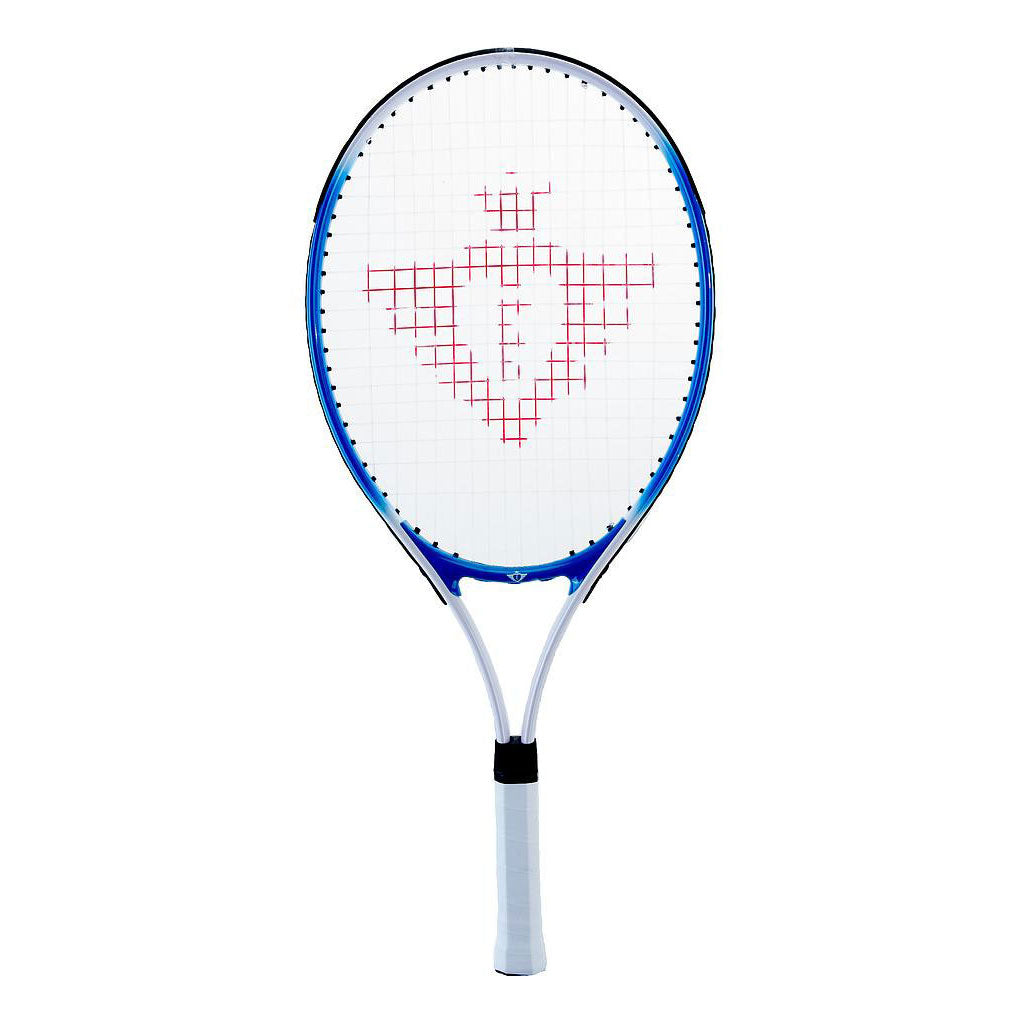 Tennis racket with cover and 2 balls blue