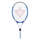 Tennis racket with cover and 2 balls blue
