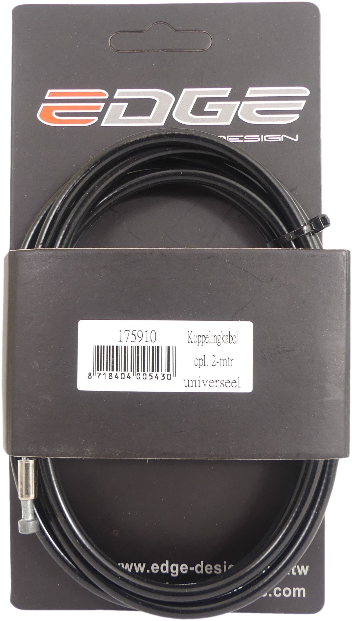 Kabel hamulca kablowego krawędzi 1700 2000 mm V-Nipple czarny
