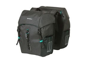 Basild Discovery365d Double bicycle bag Black Melee