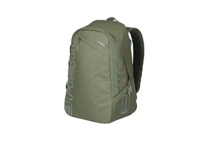 Basil Flex bicycle backpack - green, high -quality polyester, quilted shoulder straps, hook -on system