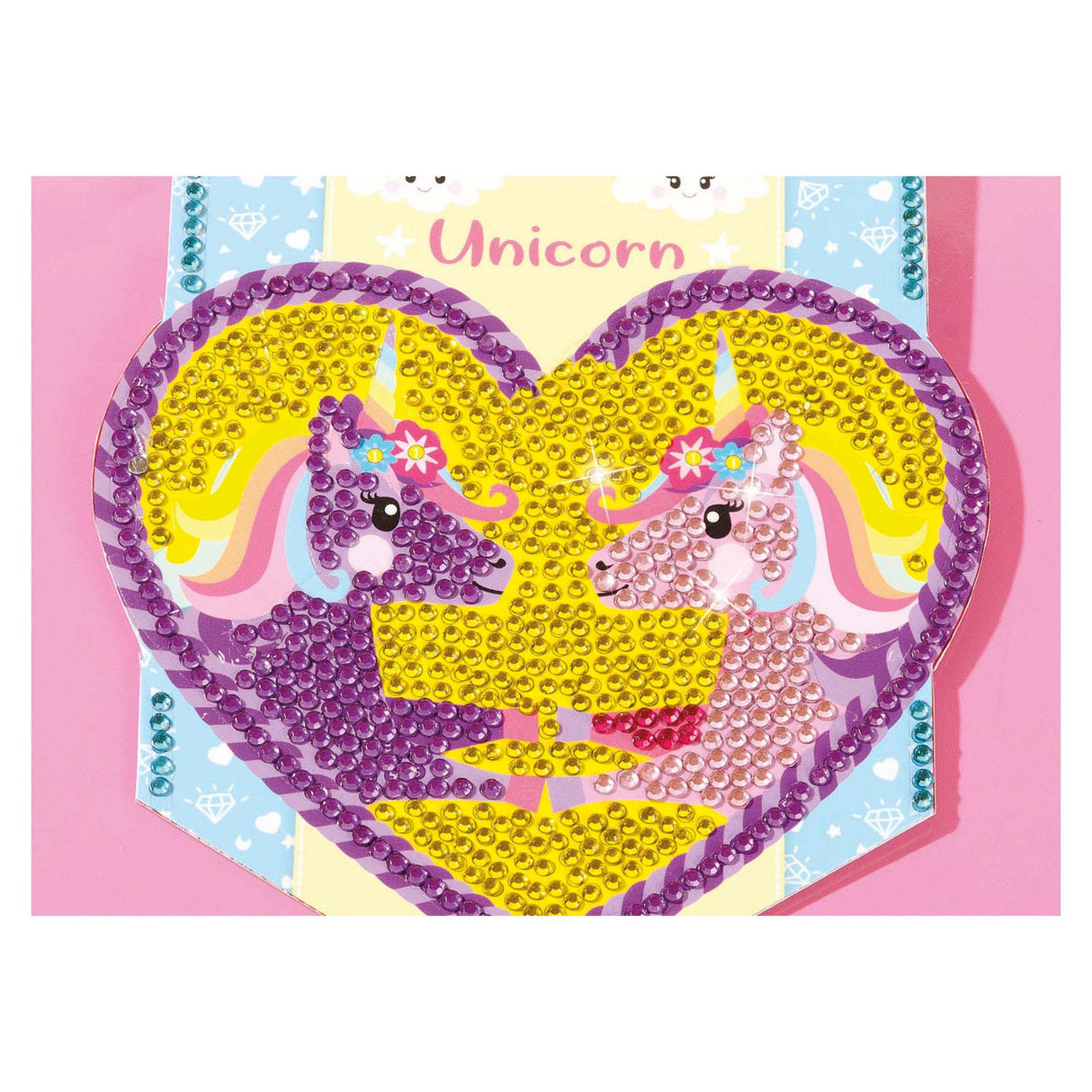 Totum Unicorn - Decorate your own flag line with diamonds