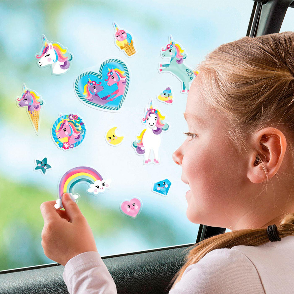 Totum unicorn window stickers