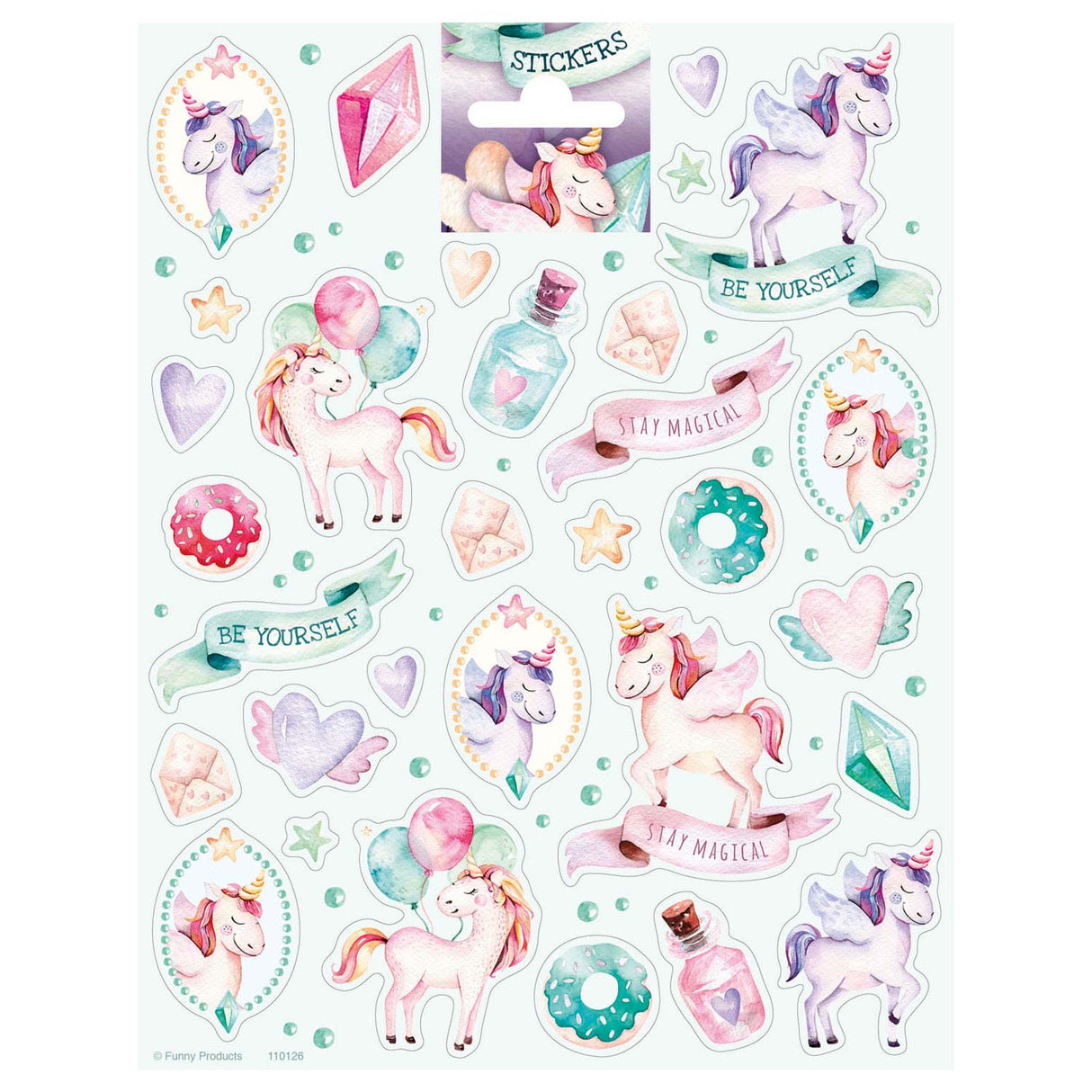 Totum Sticker List Unicorn