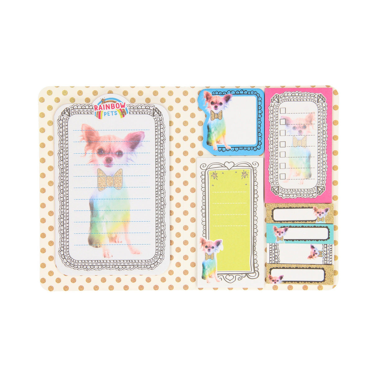 Totum Rainbow Pets - Sticky Notes Booklet Dog