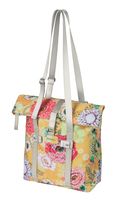 Basil Bloom Field bicycle shopper, yellow, recycled cap, waterproof, adjustable shoulder strap