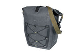 Basil Navigator Storm Mik Side Bicycle Bag - Sporty and Functional Single Bicycle Bag - Black - 100% Waterproof
