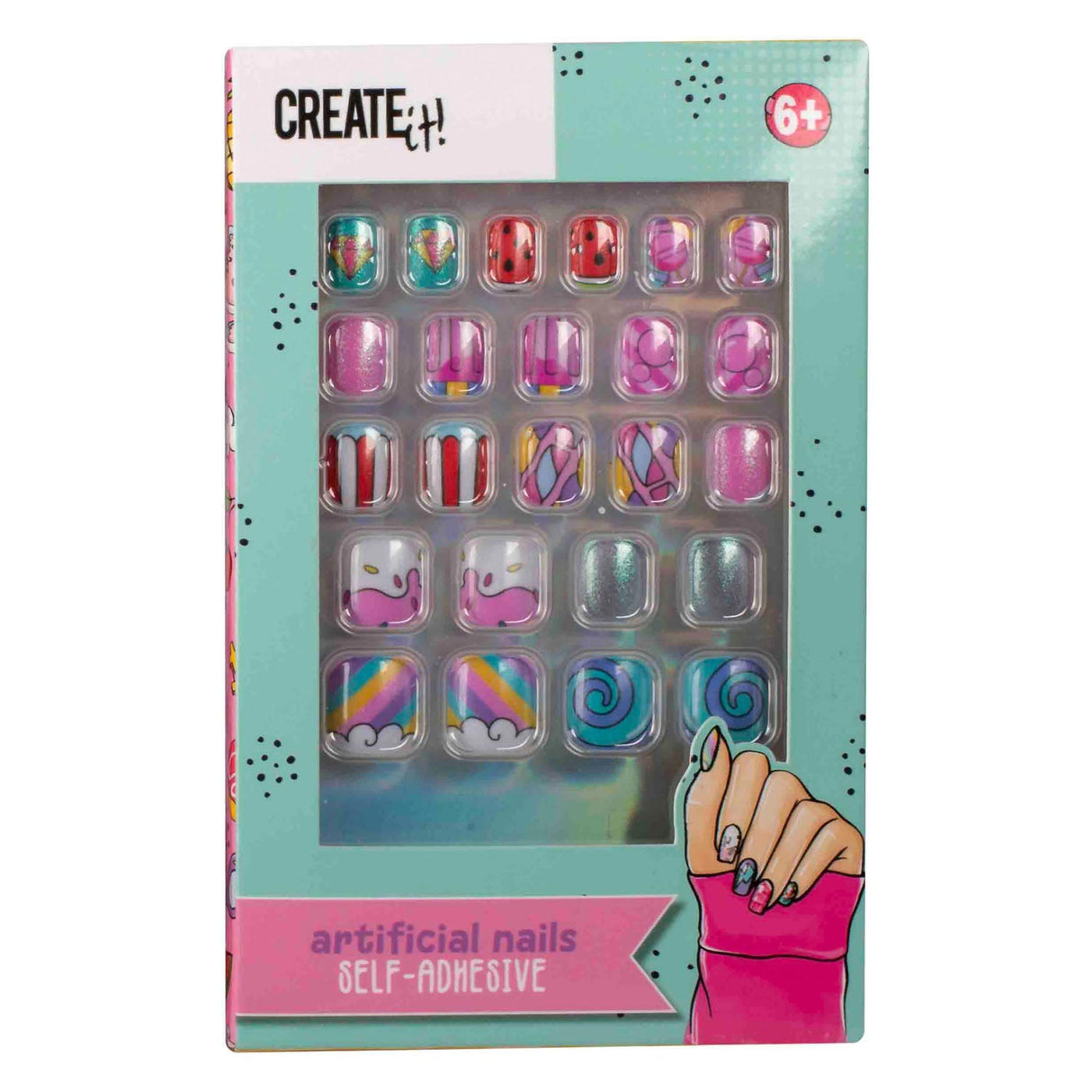 Create it! Candy Explosion Artificial nails self -adhesive