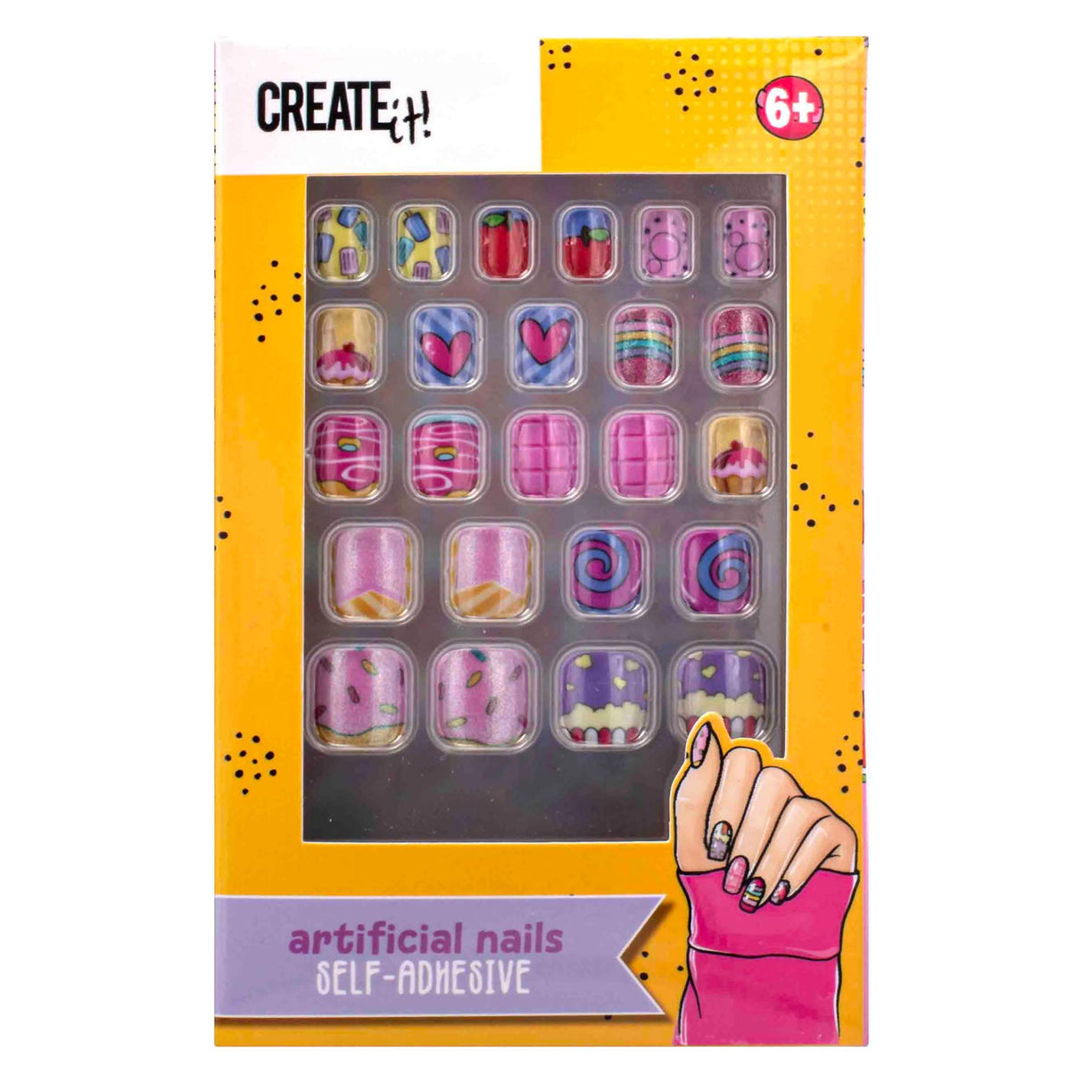 Create it! Candy Explosion Artificial nails self -adhesive