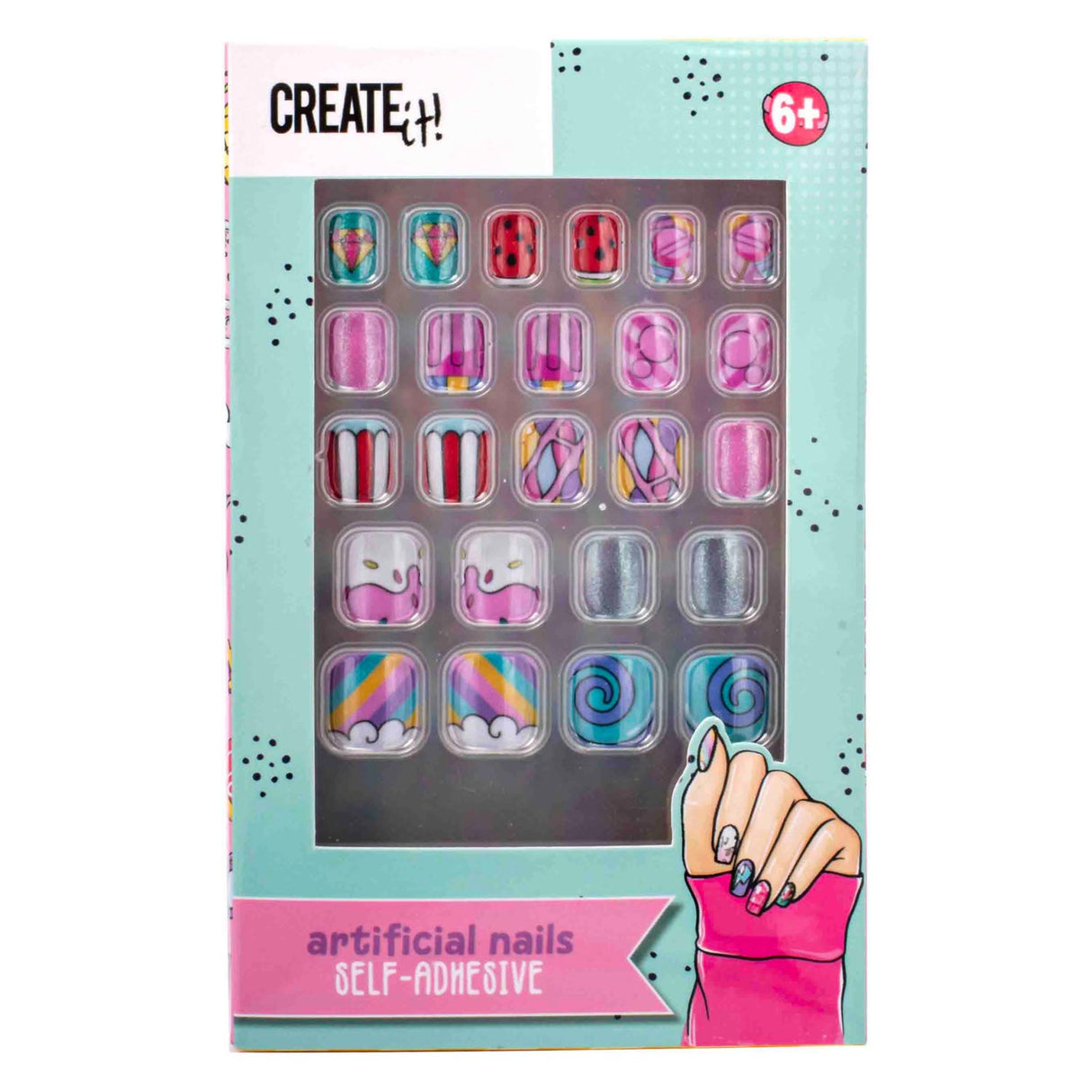 Create it! Candy Explosion Artificial nails self -adhesive