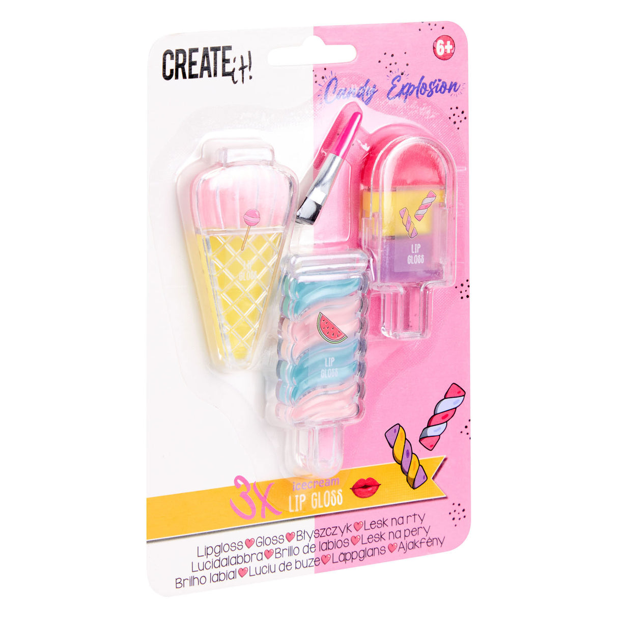 Create it! Candy Lipgloss IJsjes, 3st.