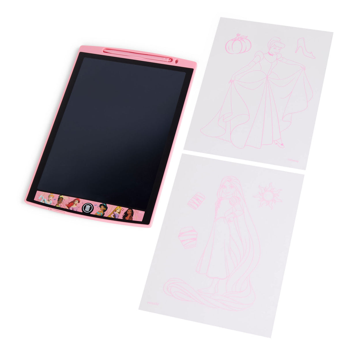 Canenco disney prinses lcd tekenbord regenboog