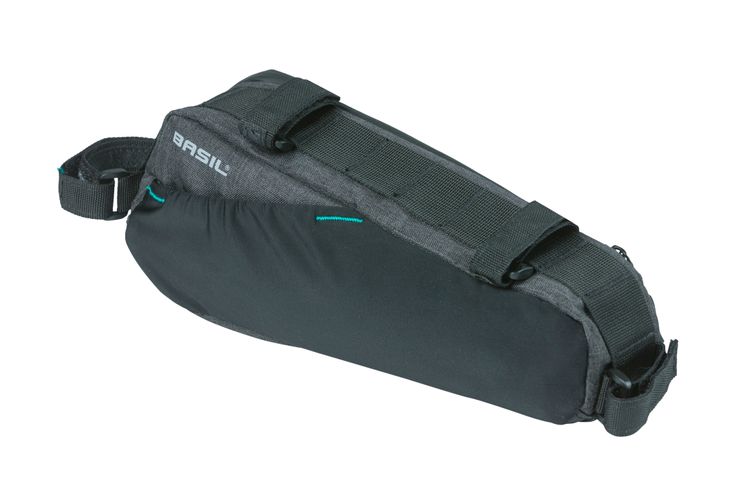 Basil Discovery 365D Frametas M - Sac à vélo sportif compact pour vélo pour femmes pour hommes - 1,8 L - mêlée noire