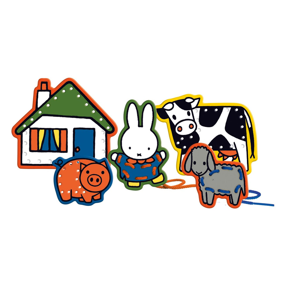 Bambolino Toys Threading Cards Farm
