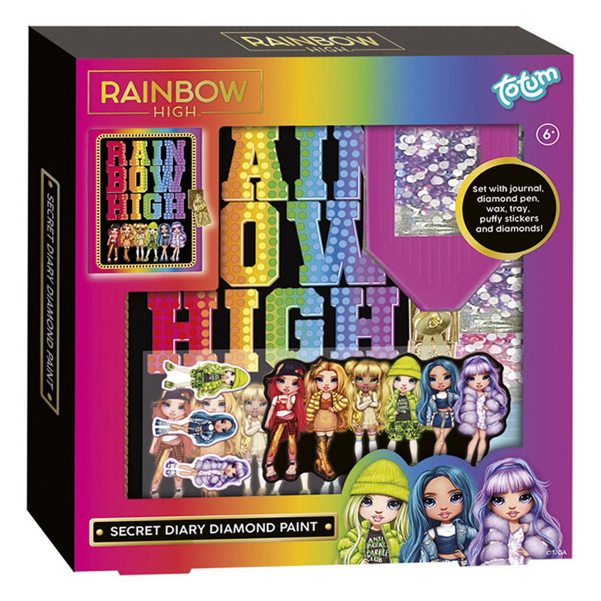Totum Rainbow High - Secret diary Diamond Painting
