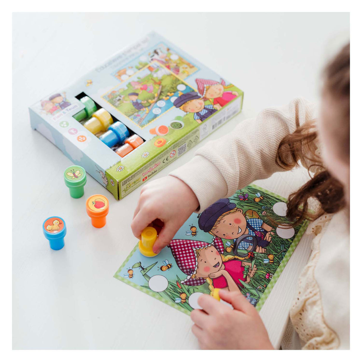 Bambelino Toys Fien und Teun Educational Stamp Set 14-Piece