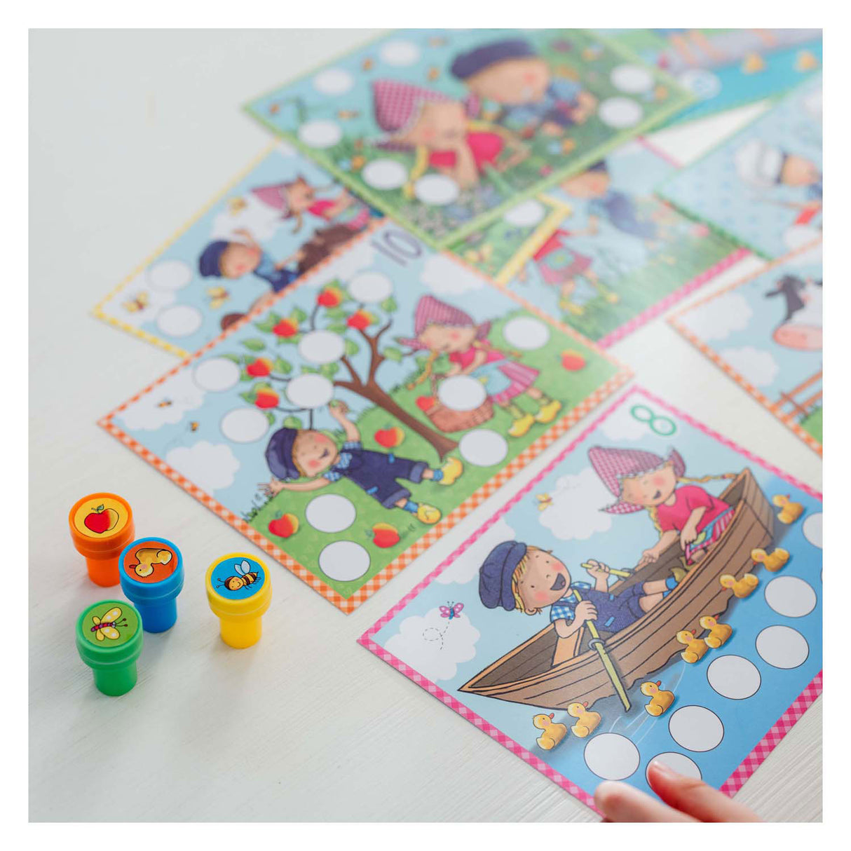Bambelino Toys Fien und Teun Educational Stamp Set 14-Piece