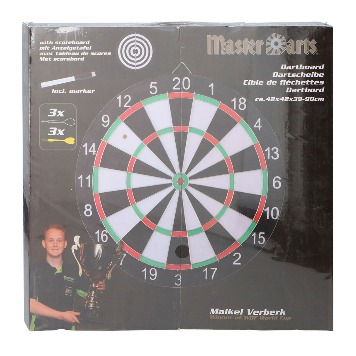 Darts maestro Darts Maikel Verberk Dartboard Set