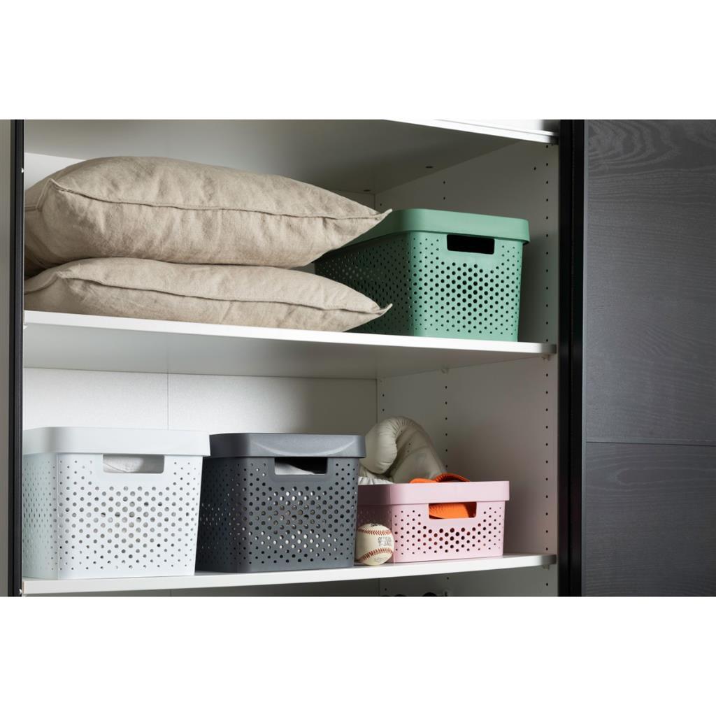 Curver Infinity Dots Storagebox 11L antracyt