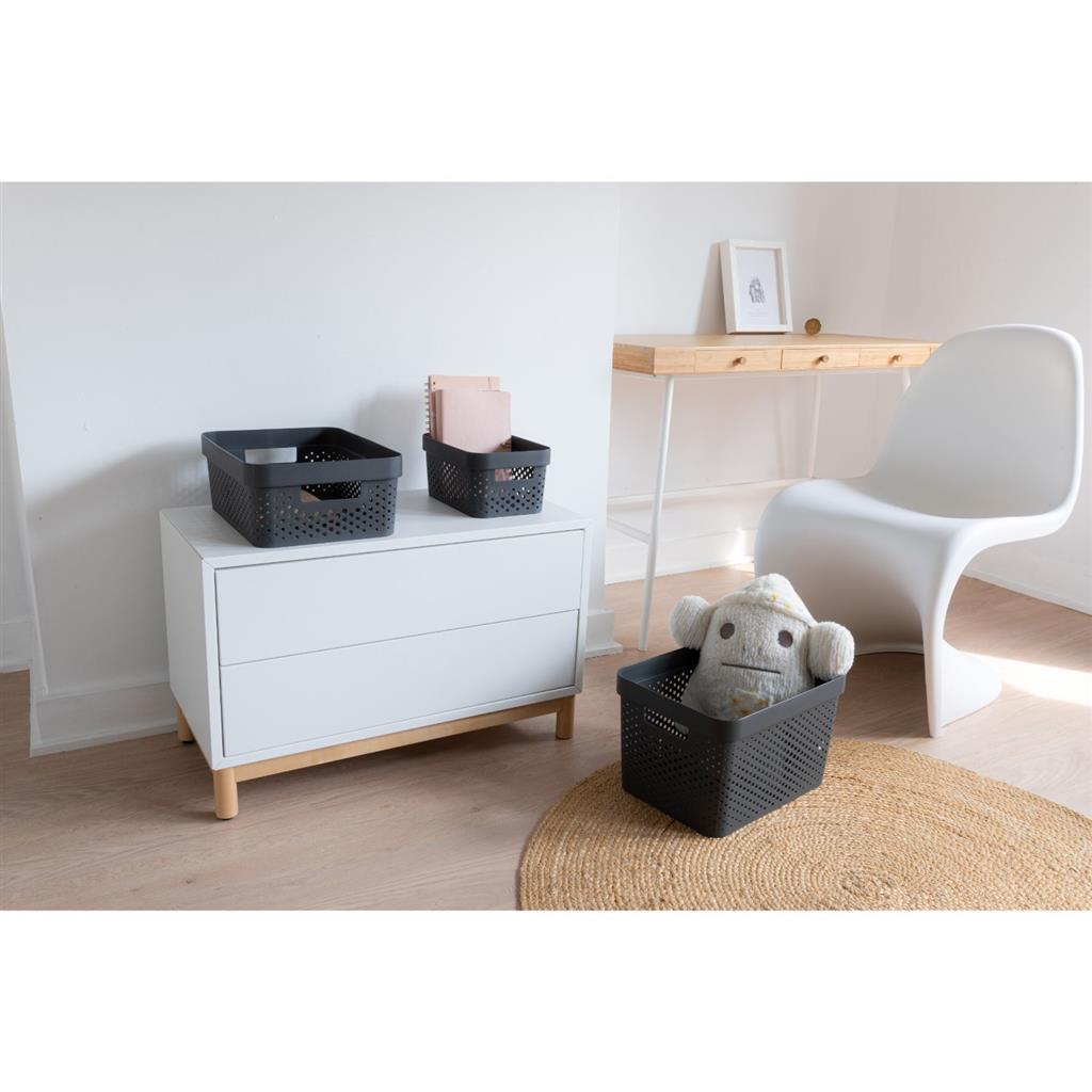 Curver Infinity Dots Storagebox 11L antracyt