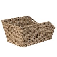 Basil Cento Rattan Look - Bicycle basket - On the back - Light brown