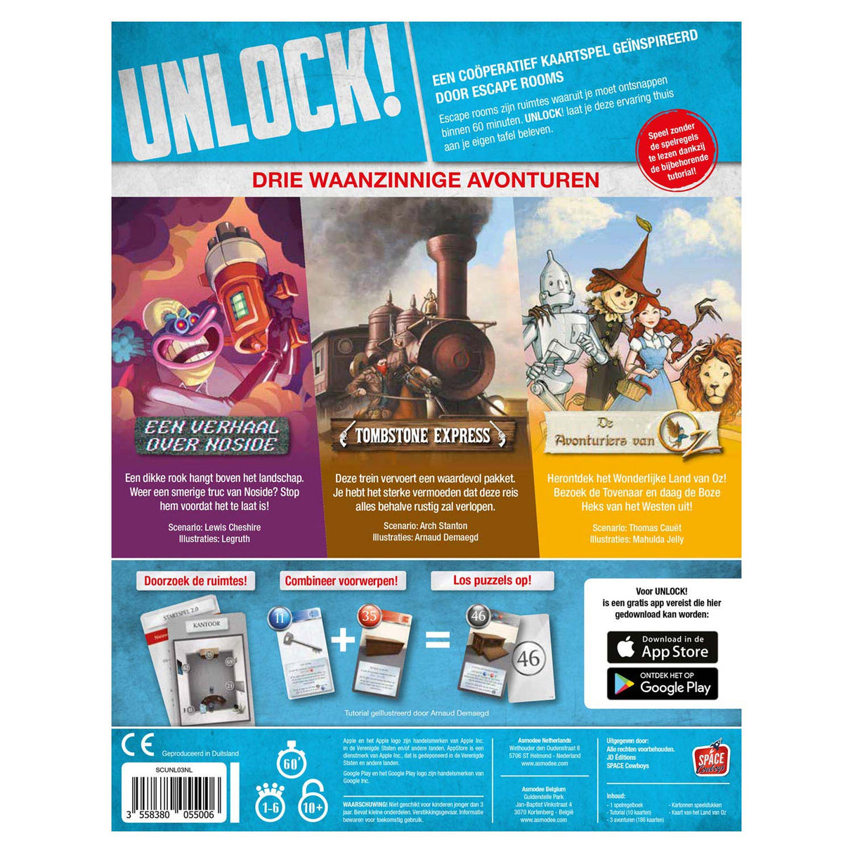 ASMODEE Lås opp! 3 hemmelige eventyr