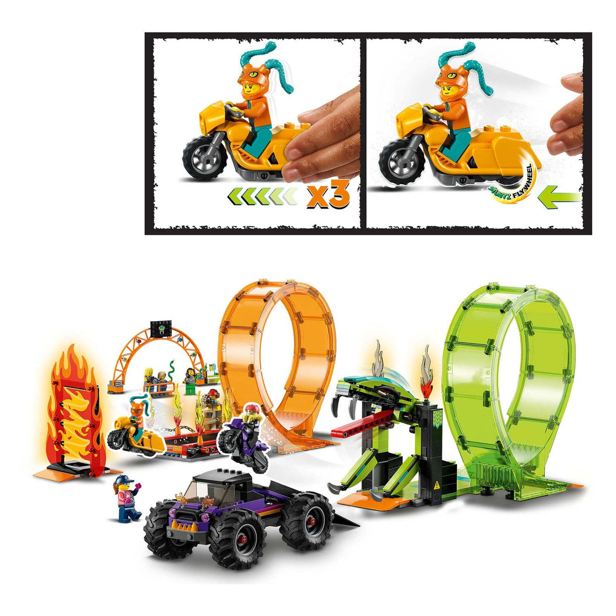 Lego City 60339 Double Loop Stunt Arena