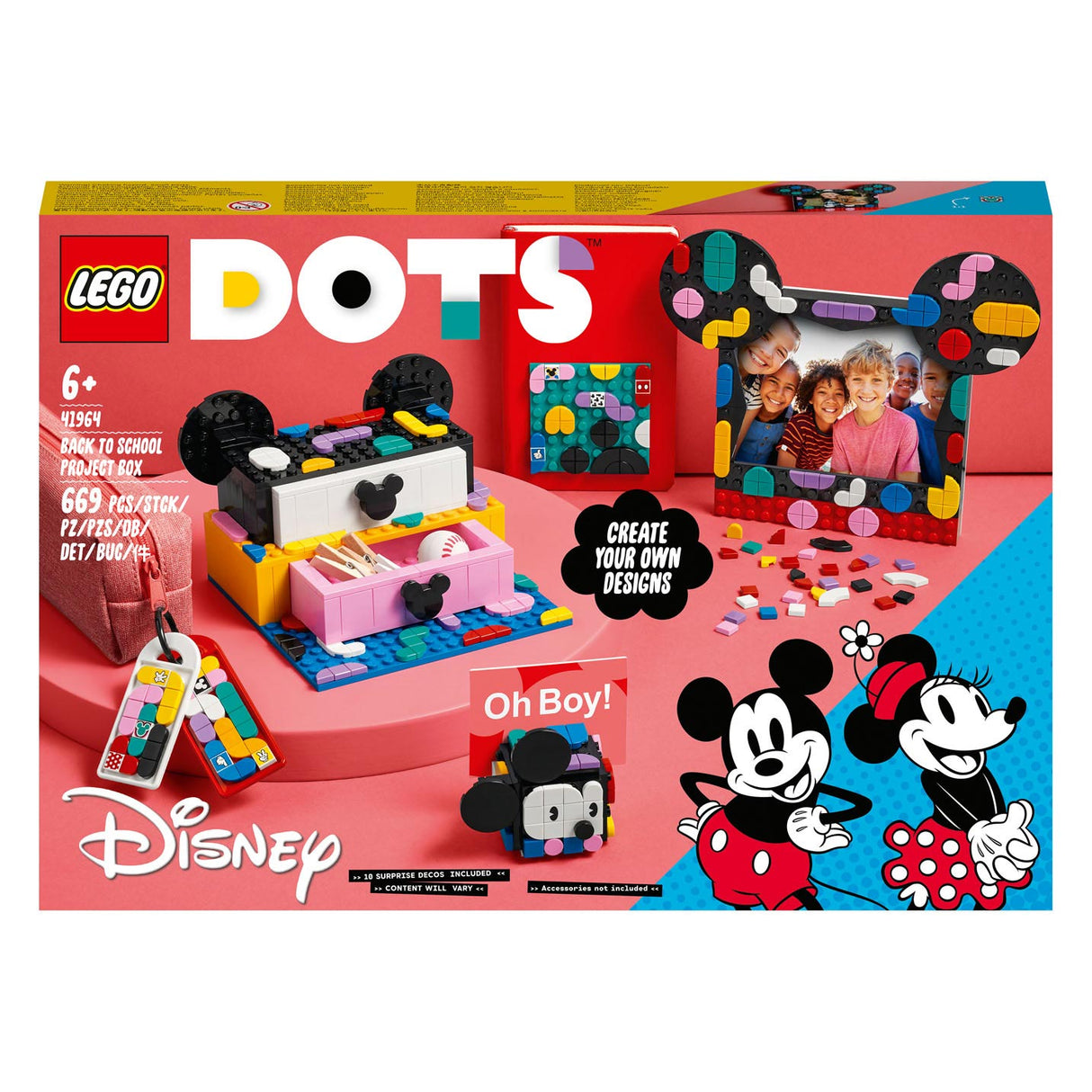 Lego Dots 41964 Mickey Minnie Mouse: Zpátky do školy