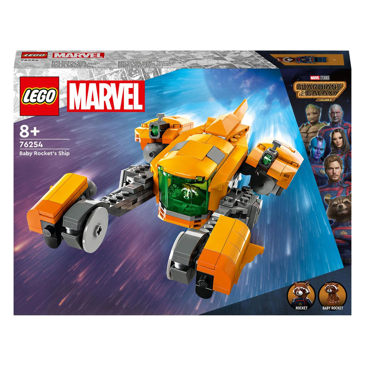 Lego Super Helden 76254 de Puppelchen Rakéit Schëff
