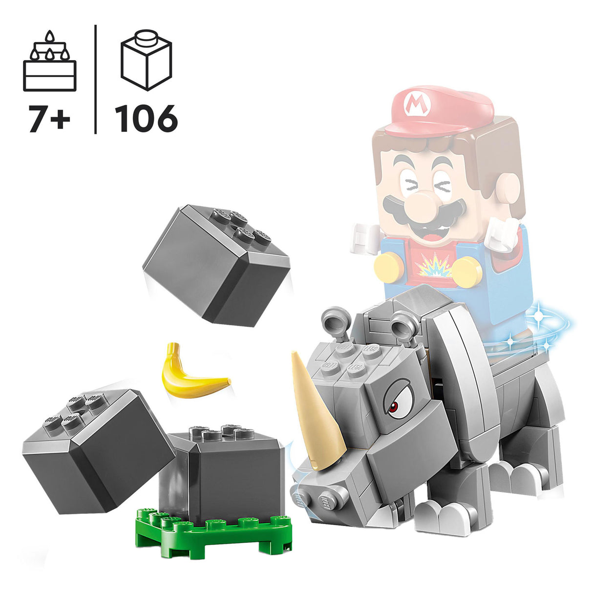 Lego Lego Super Mario 71420 Set di espansione: Rambi de Rhino