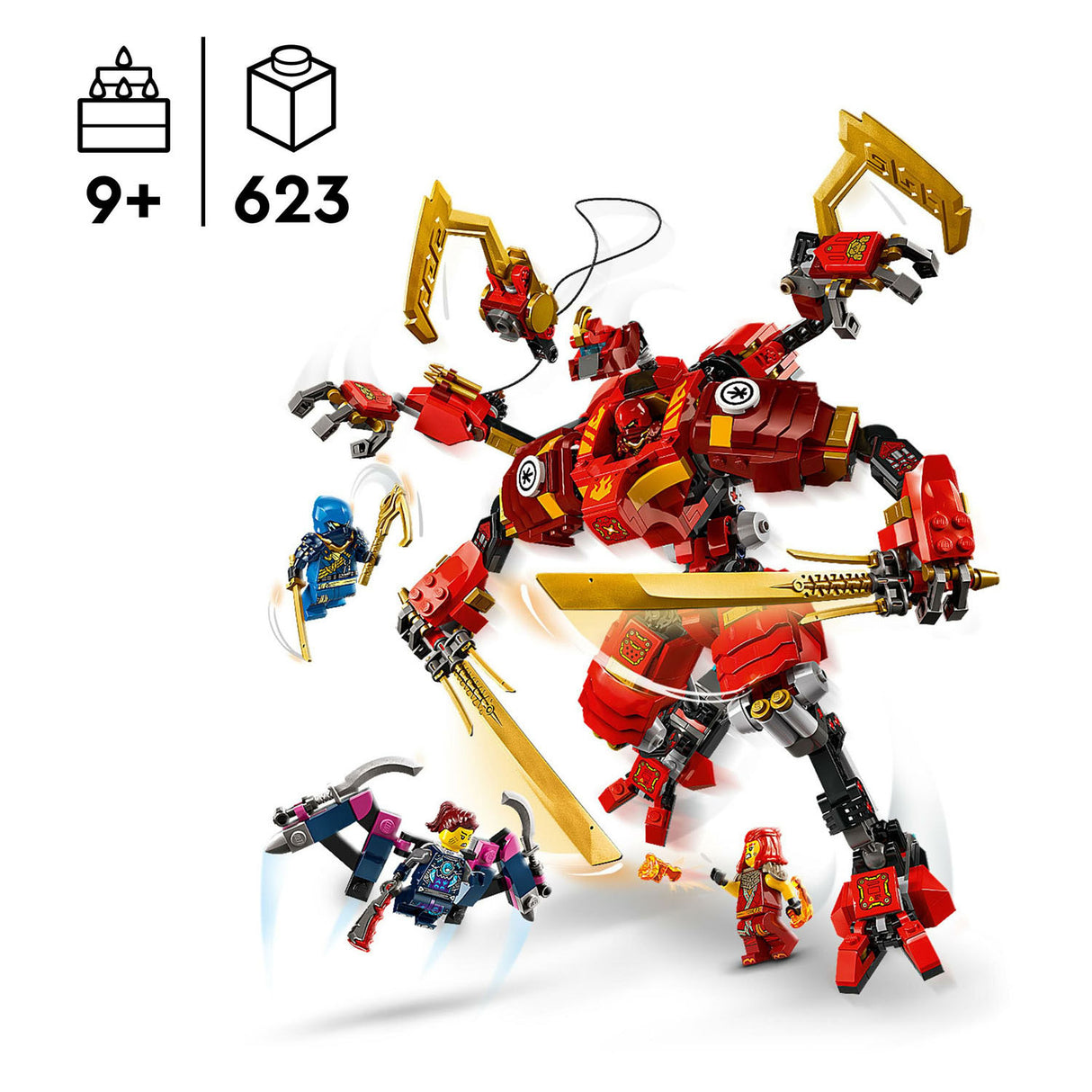 Lego ninajago 71812 ka's ninja climbing mech