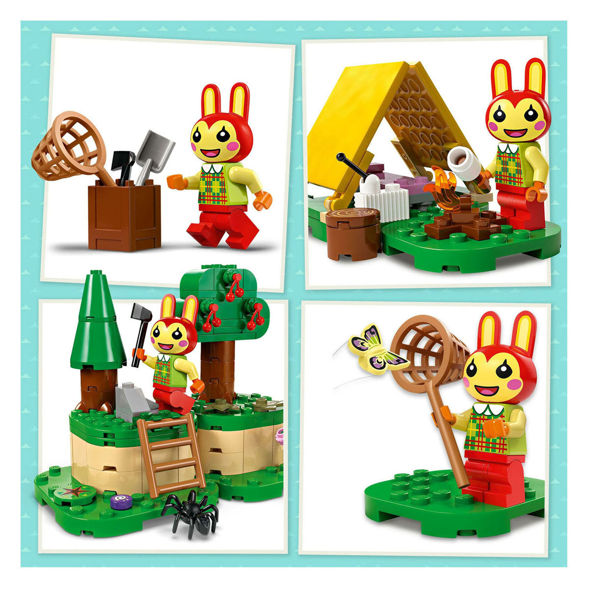 Lego Animal Crossing 77047 acampando con Bunnie