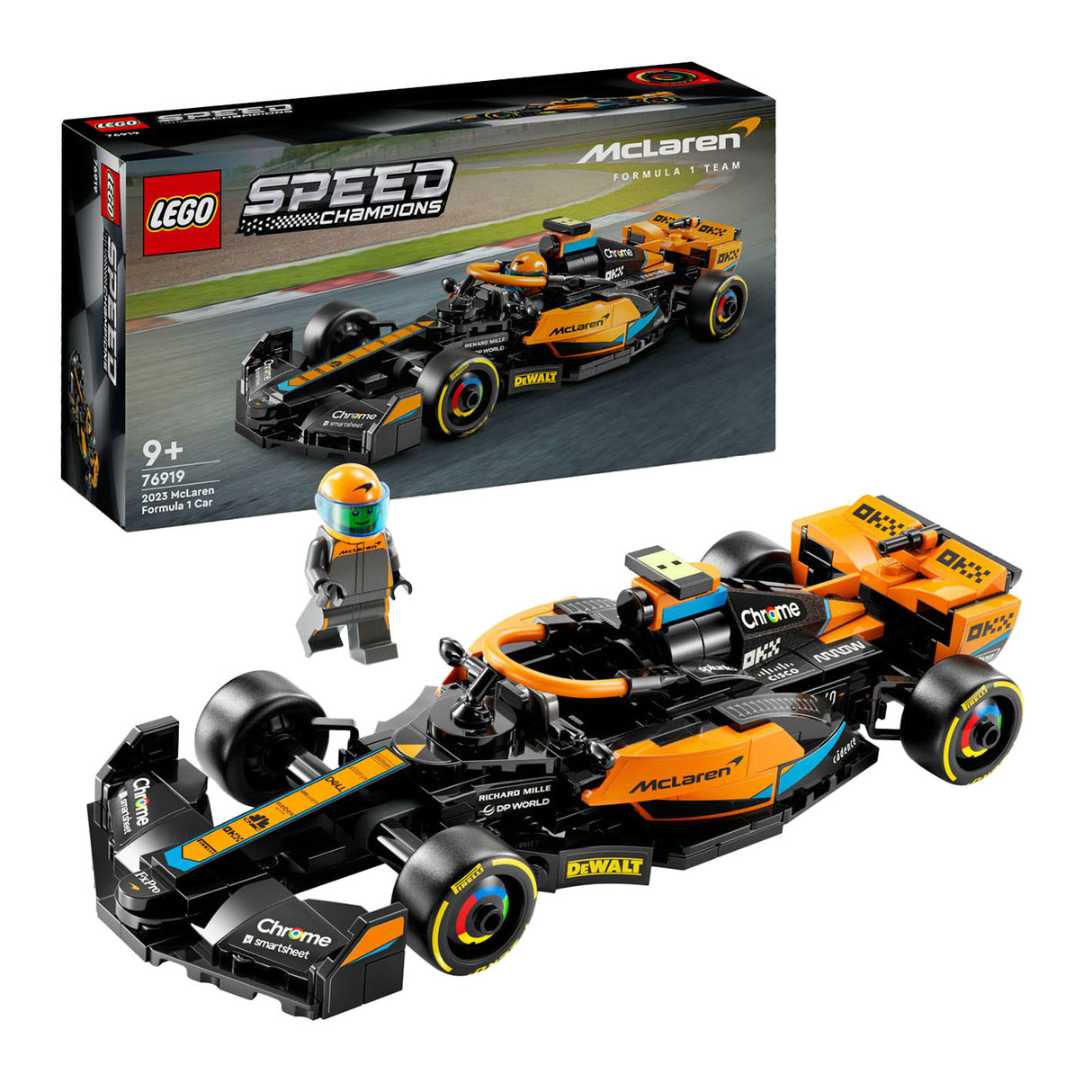 Lego Speed ​​Champions 76919 McLaren Formule 1 Racing Car 2023