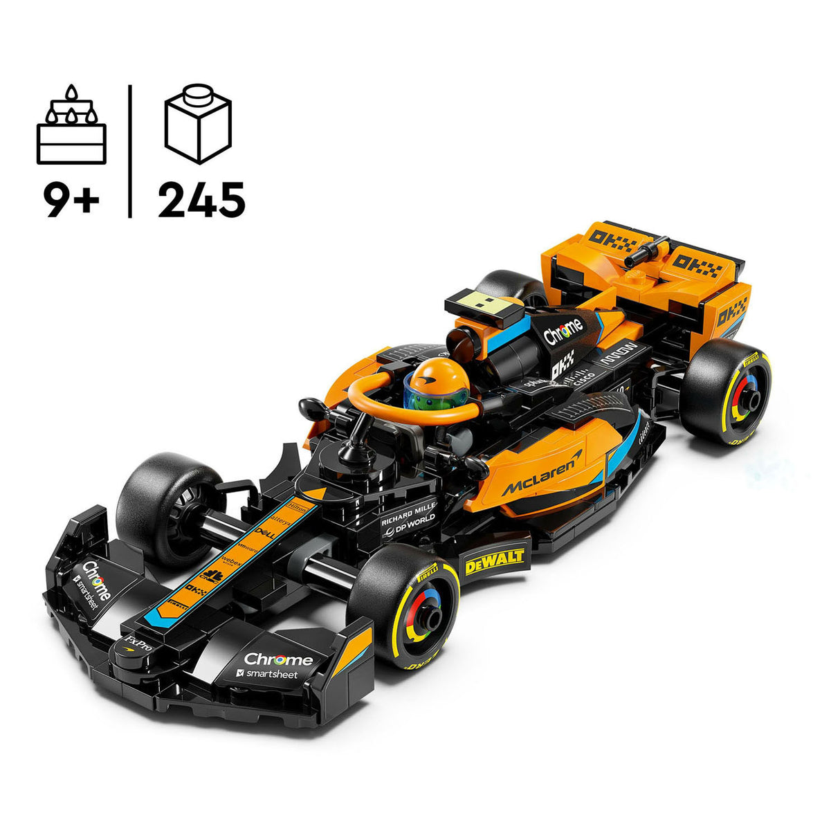 Lego Speed ​​Champions 76919 McLaren Formule 1 Racing Car 2023