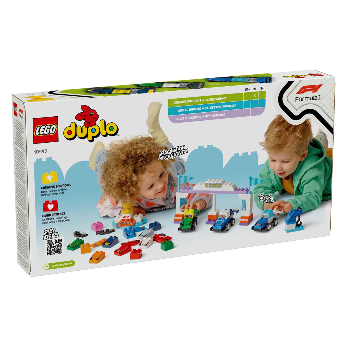 LEGO DUPLO TOWN 10445 F1 TEAM RACE PARTS AND DRIVERS