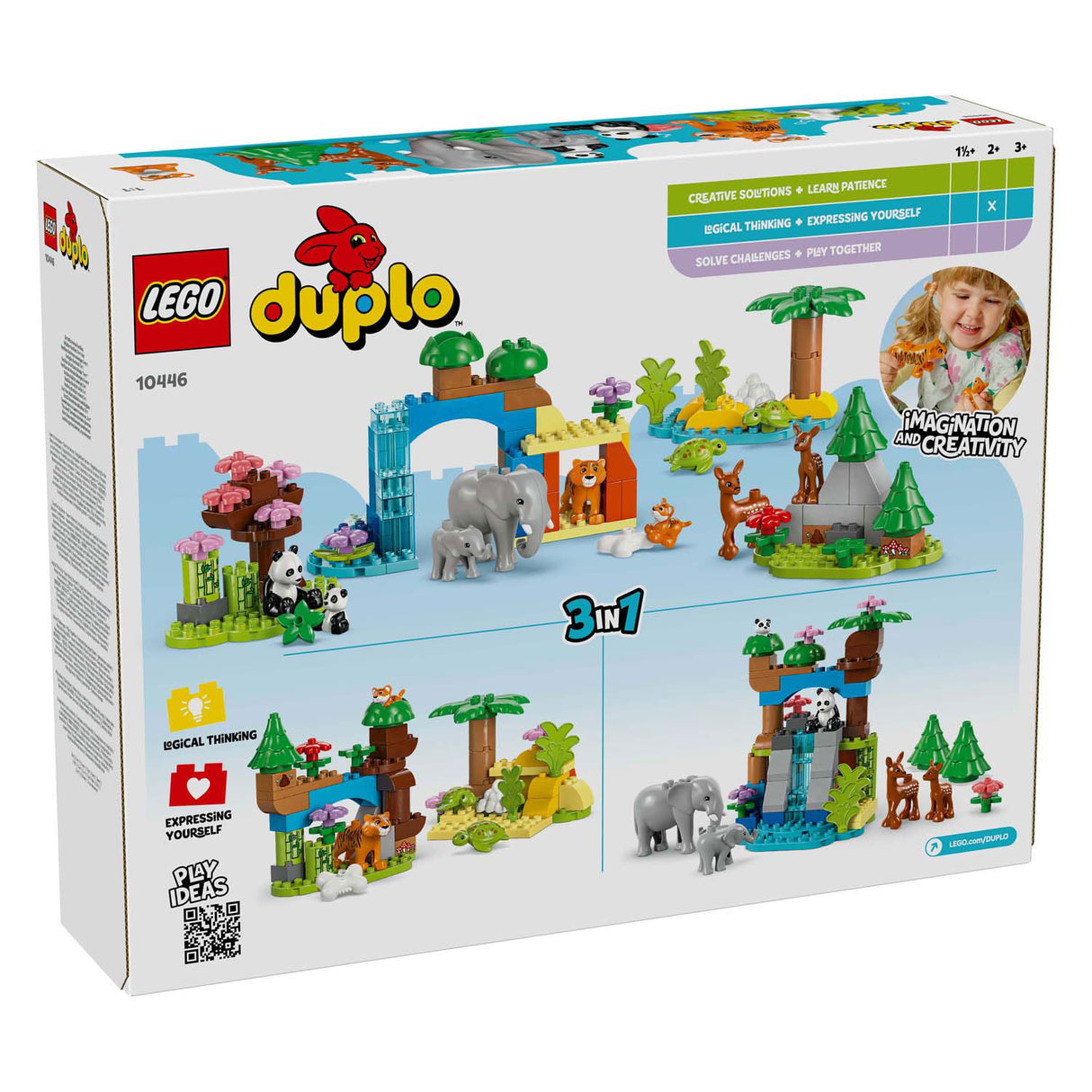 Lego Duplo Town 10446 3-in-1 rodiny Wild Dieren