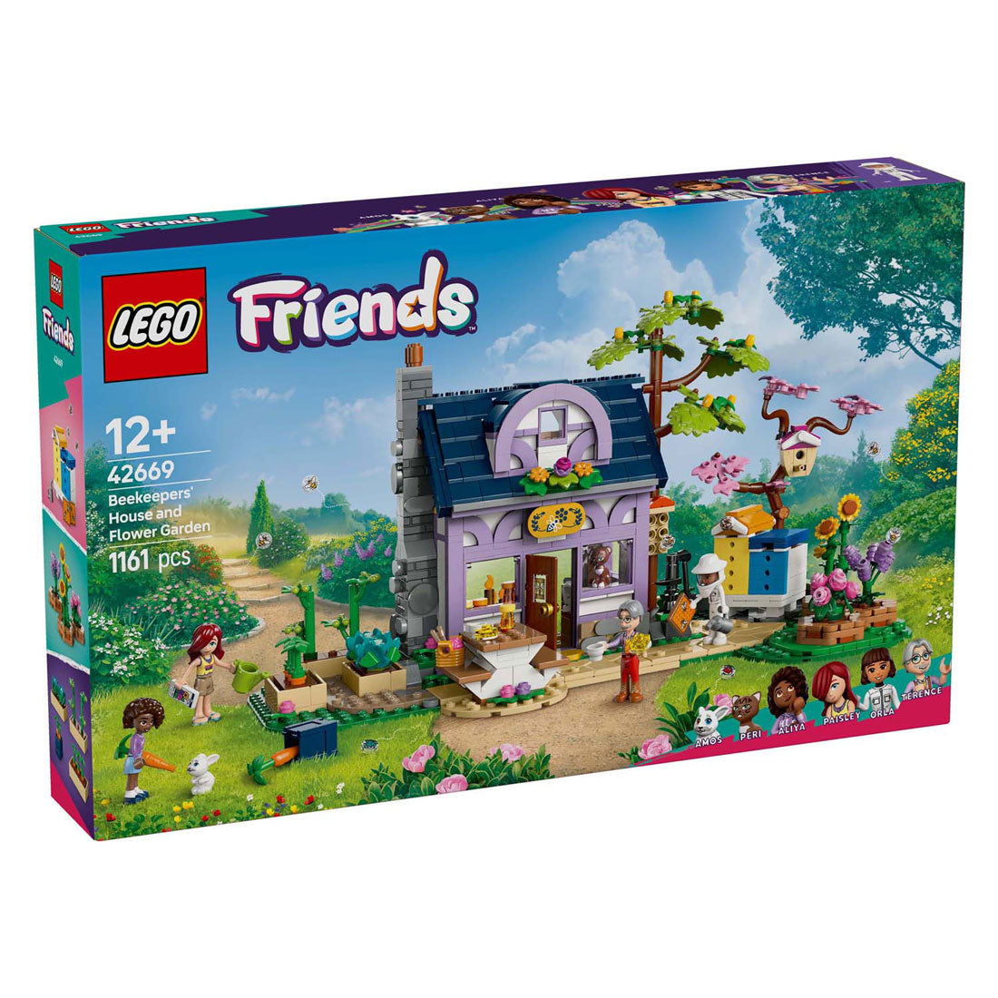 Lego Frënn 42669 Räckershaus an de Bloymentuin