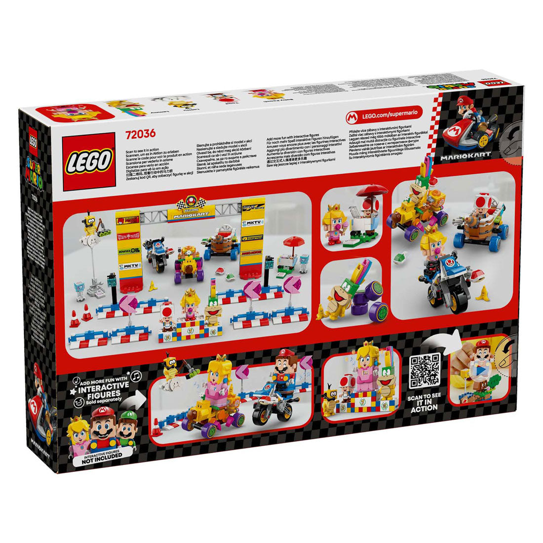 Lego Super Mario 72036 Mario Kart Puppelchen Peach a Grand Prix Set