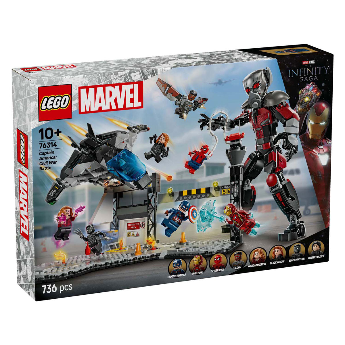 Lego Super Heroes 76314 Captain America Civil War Action Scene