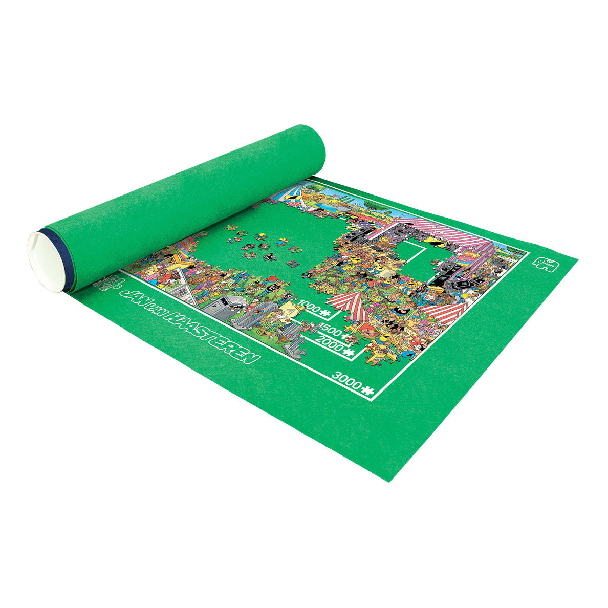 Jumbo puzzle mat and roll, up to 3000 pieces