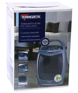 Druge blagovne znamke Termozeta nihajoči keramični ventilator 1500W srebrna črna