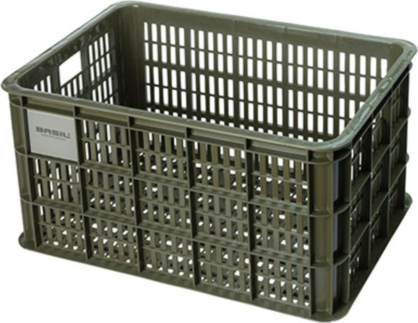 Basil bicycle crate L Groot 40 liters of green