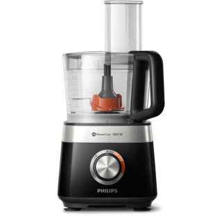 Philips HR7530 10 Viva Collection Compact Food Processor Sort rustfrit stål