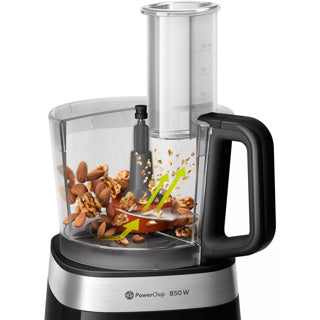 Philips HR7530 10 Viva Collection Compact Food Processor Sort rustfrit stål